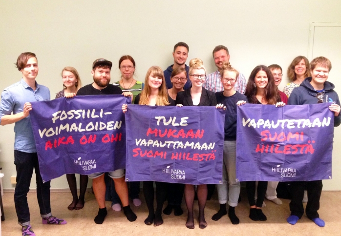 Hiilivapaa Suomi -kampanjan uusien ilta syyskuussa 2016